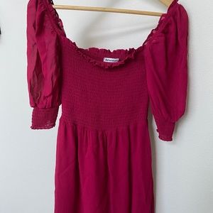 Raspberry Mini Dress 0 Reformation